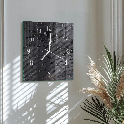 Wanduhr quadratisch Tropfen