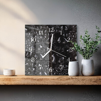 Wanduhr quadratisch Tropfen