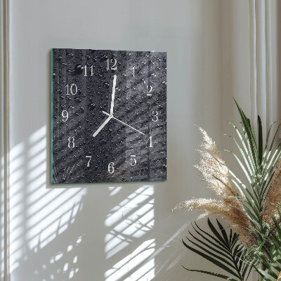 Wanduhr quadratisch Tropfen