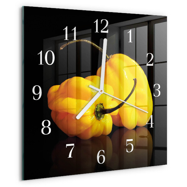 Wanduhr quadratisch Pfeffer