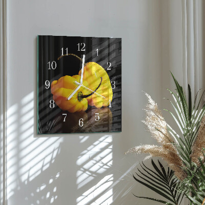 Wanduhr quadratisch Pfeffer