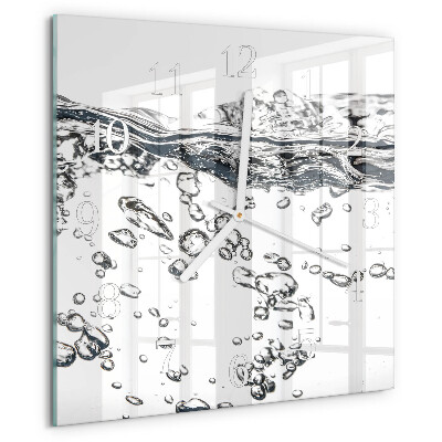 Wanduhr quadratisch Wasser