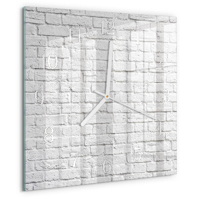 Wanduhr quadratisch Ziegel