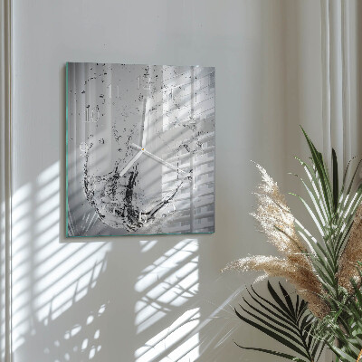 Wanduhr quadratisch Wasser