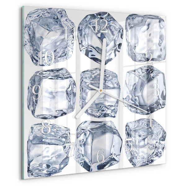 Wanduhr quadratisch Eis