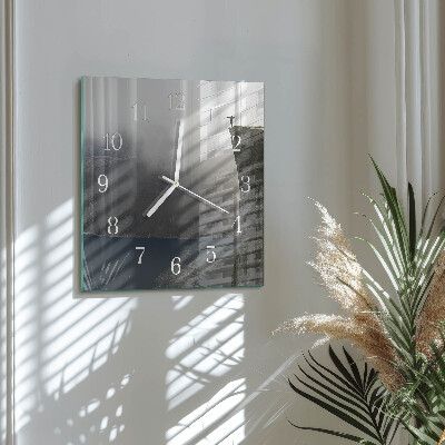 Wanduhr quadratisch Abgrund