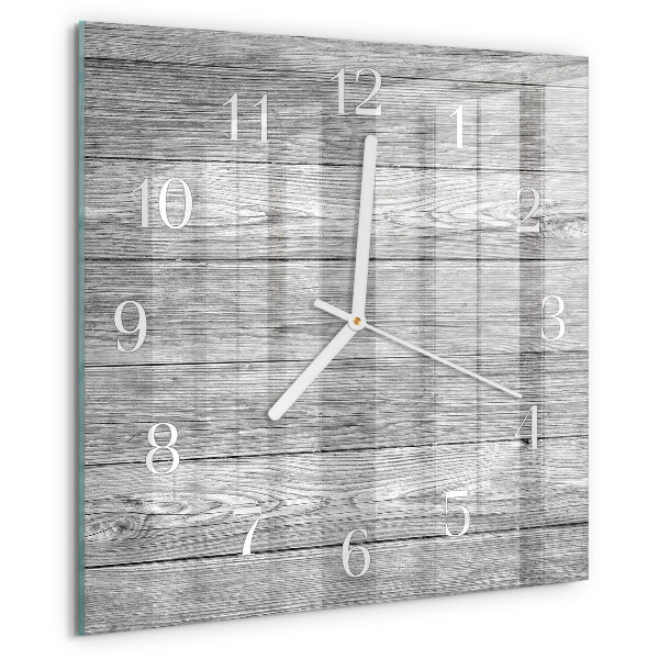 Wanduhr quadratisch Graues Holz