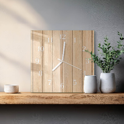 Wanduhr quadratisch Holz