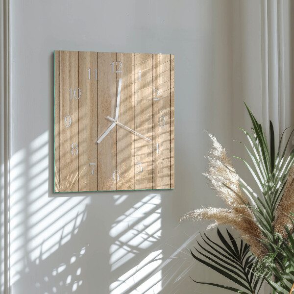Wanduhr quadratisch Holz