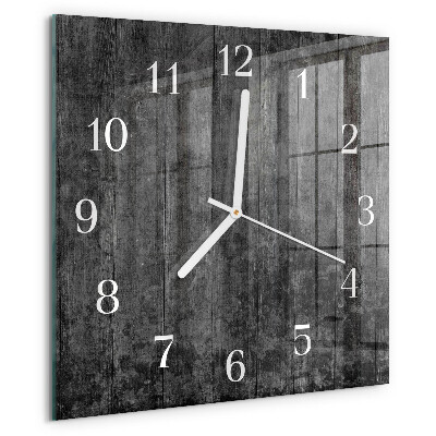 Wanduhr quadratisch Holz