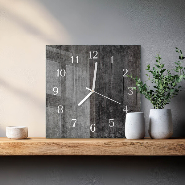 Wanduhr quadratisch Holz