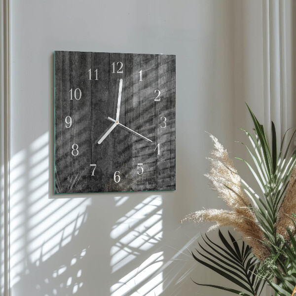Wanduhr quadratisch Holz