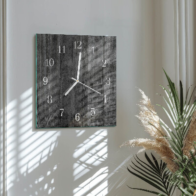Wanduhr quadratisch Holz
