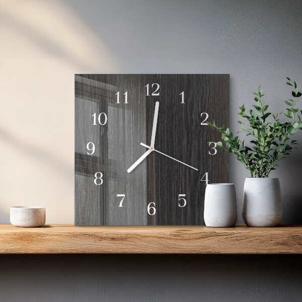 Wanduhr quadratisch Holz
