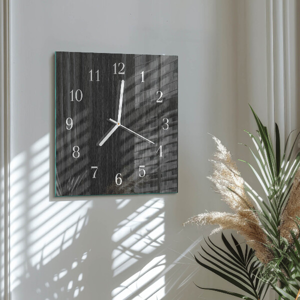 Wanduhr quadratisch Holz