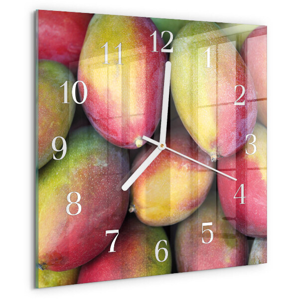 Wanduhr quadratisch Obst