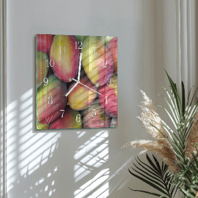 Wanduhr quadratisch Obst
