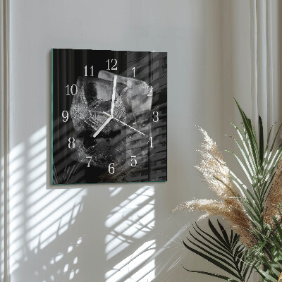 Wanduhr quadratisch Eiswürfel
