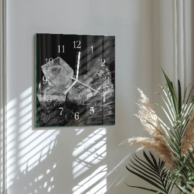 Wanduhr quadratisch Eiswürfel