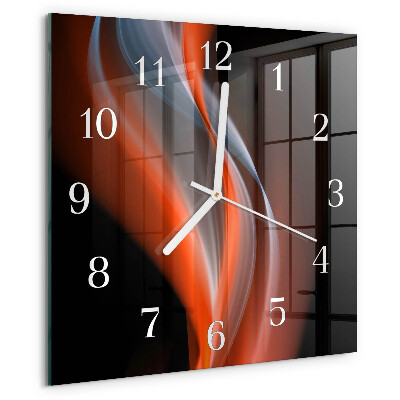 Wanduhr quadratisch Lichtwellen
