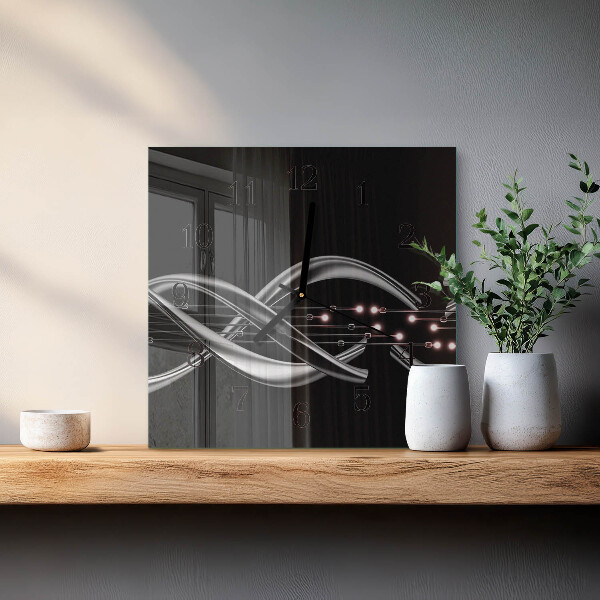 Wanduhr aus glas Abstraktion