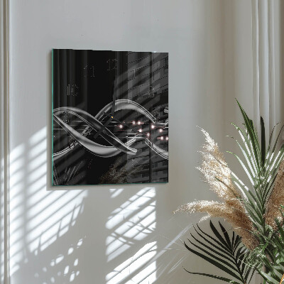 Wanduhr aus glas Abstraktion