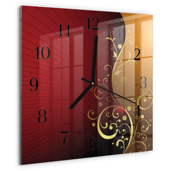 Wanduhr aus glas Abstraktion