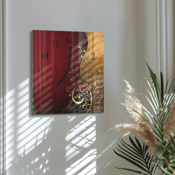 Wanduhr aus glas Abstraktion