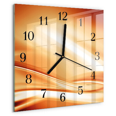 Wanduhr aus glas Abstraktion