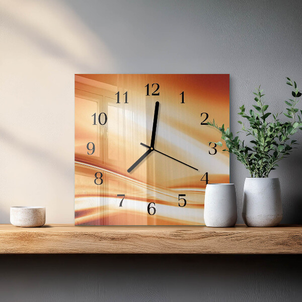 Wanduhr aus glas Abstraktion