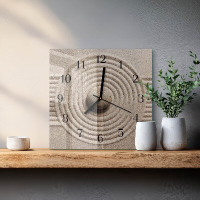 Wanduhr aus glas Stein