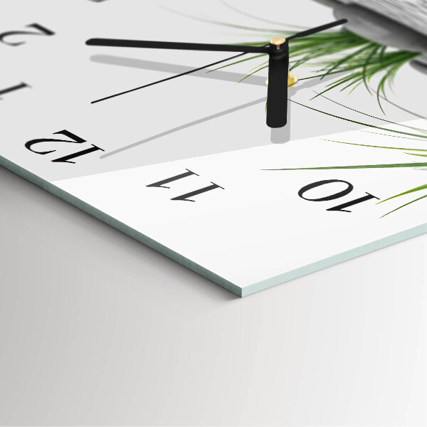 Wanduhr aus glas Steine