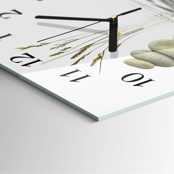 Wanduhr aus glas Steine