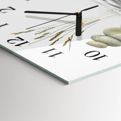 Wanduhr aus glas Steine