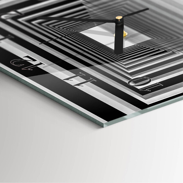 Wanduhr aus glas 3D-Tunnel