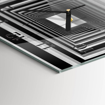 Wanduhr aus glas 3D-Tunnel