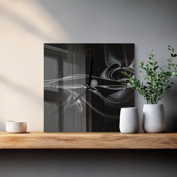 Wanduhr aus glas Abstraktion