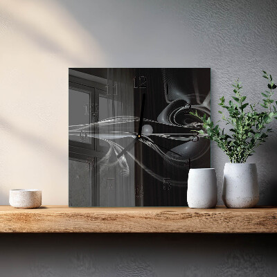 Wanduhr aus glas Abstraktion