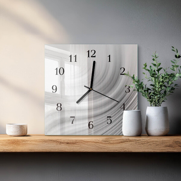 Wanduhr aus glas Abstraktion