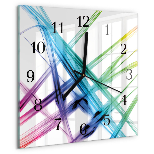 Wanduhr aus glas Abstraktion