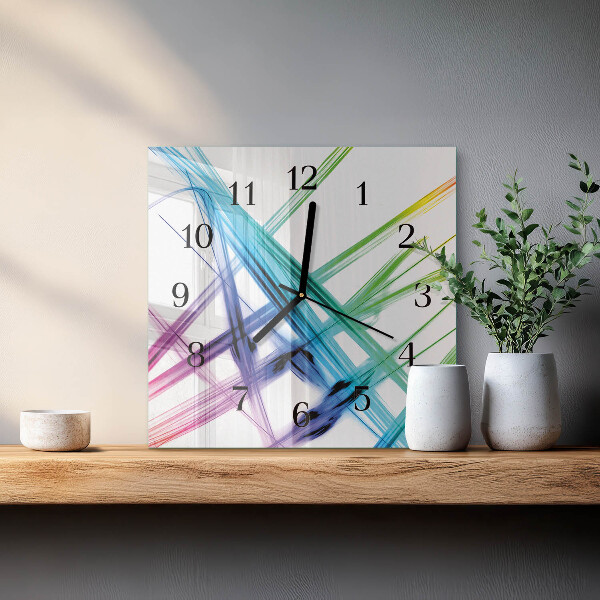 Wanduhr aus glas Abstraktion