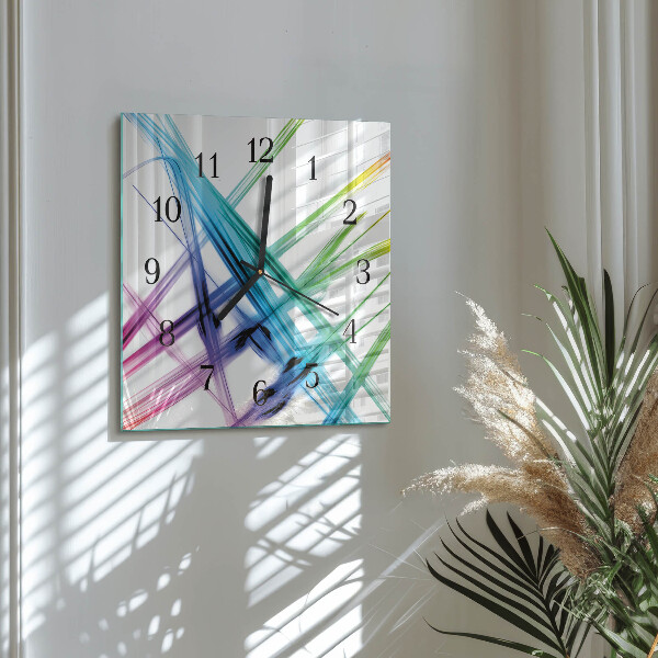 Wanduhr aus glas Abstraktion