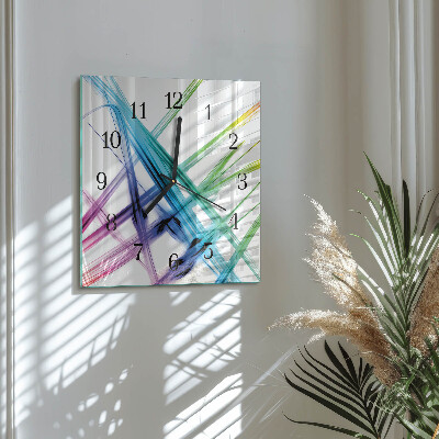 Wanduhr aus glas Abstraktion
