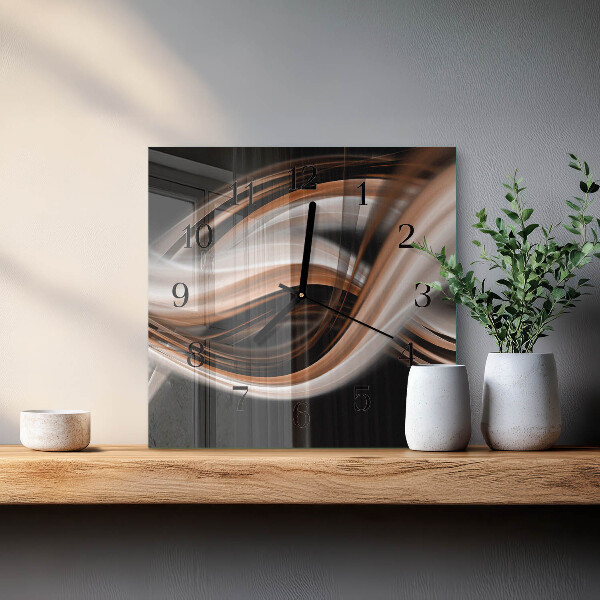 Wanduhr aus glas Abstrakte Kunst