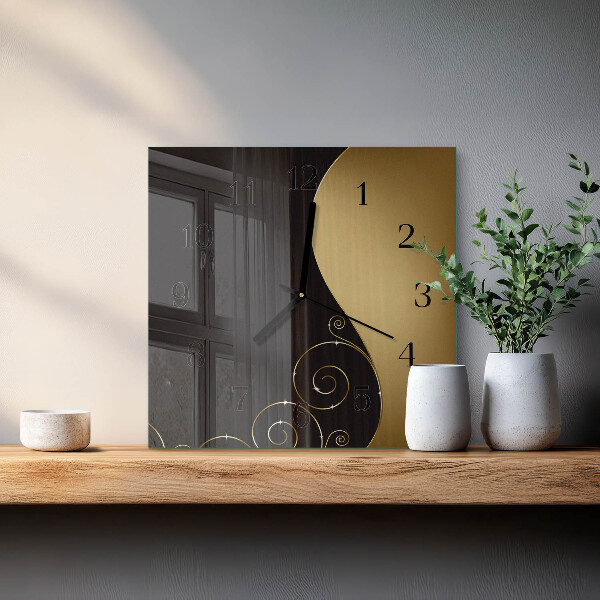 Wanduhr aus glas Abstrakte Kunst