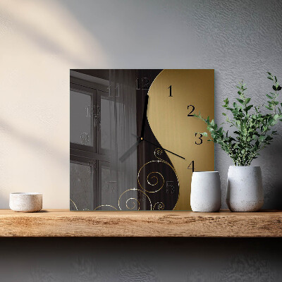 Wanduhr aus glas Abstrakte Kunst