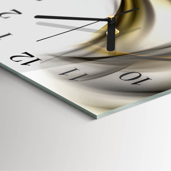 Wanduhr aus glas Abstrakte Linien