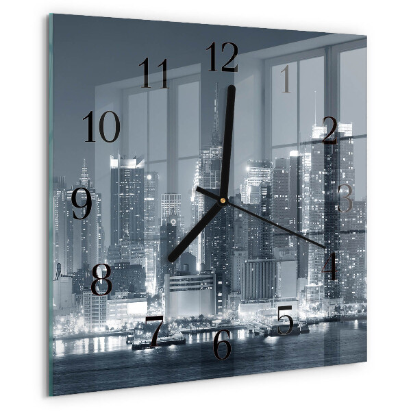 Wanduhr aus glas Horizont