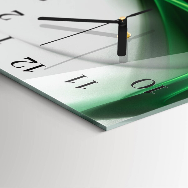 Wanduhr aus glas Abstrakte Linien