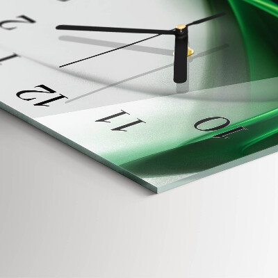 Wanduhr aus glas Abstrakte Linien